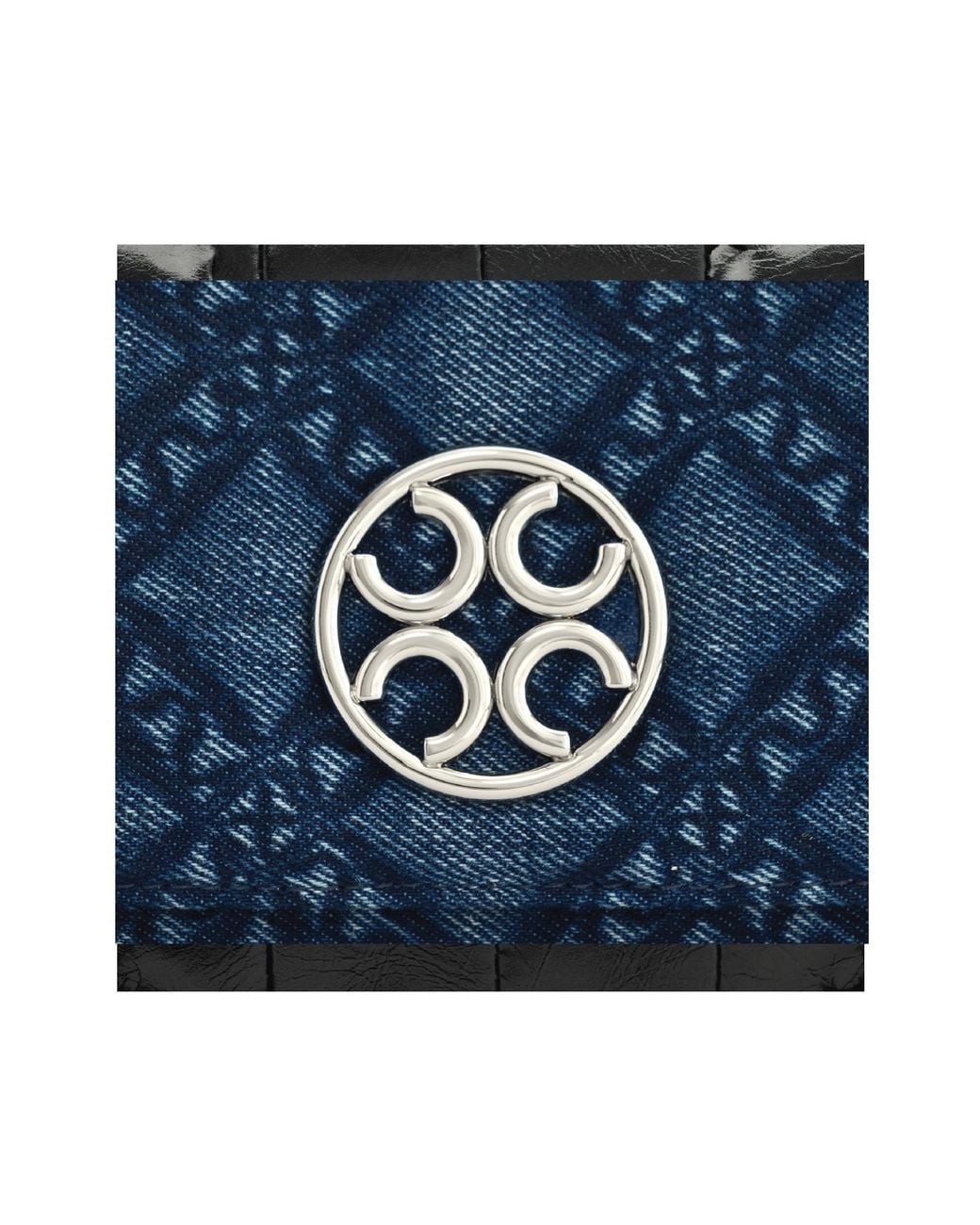 Orange Cube Blue Mosaic Urban Crossbody Bag