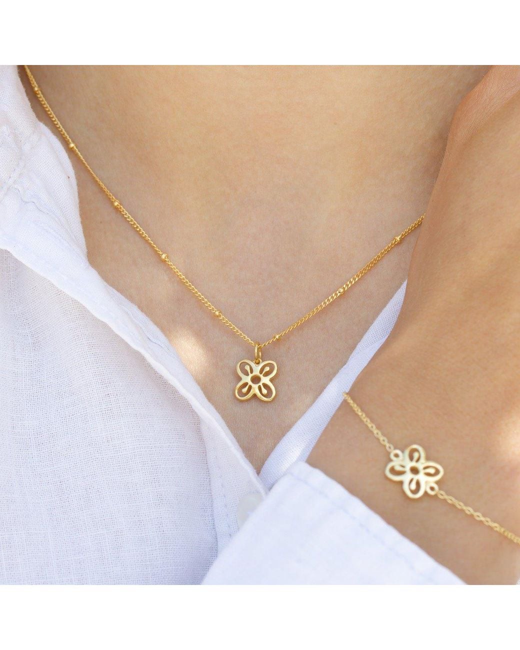 With Love Darling Metallic Bese Saka Necklace