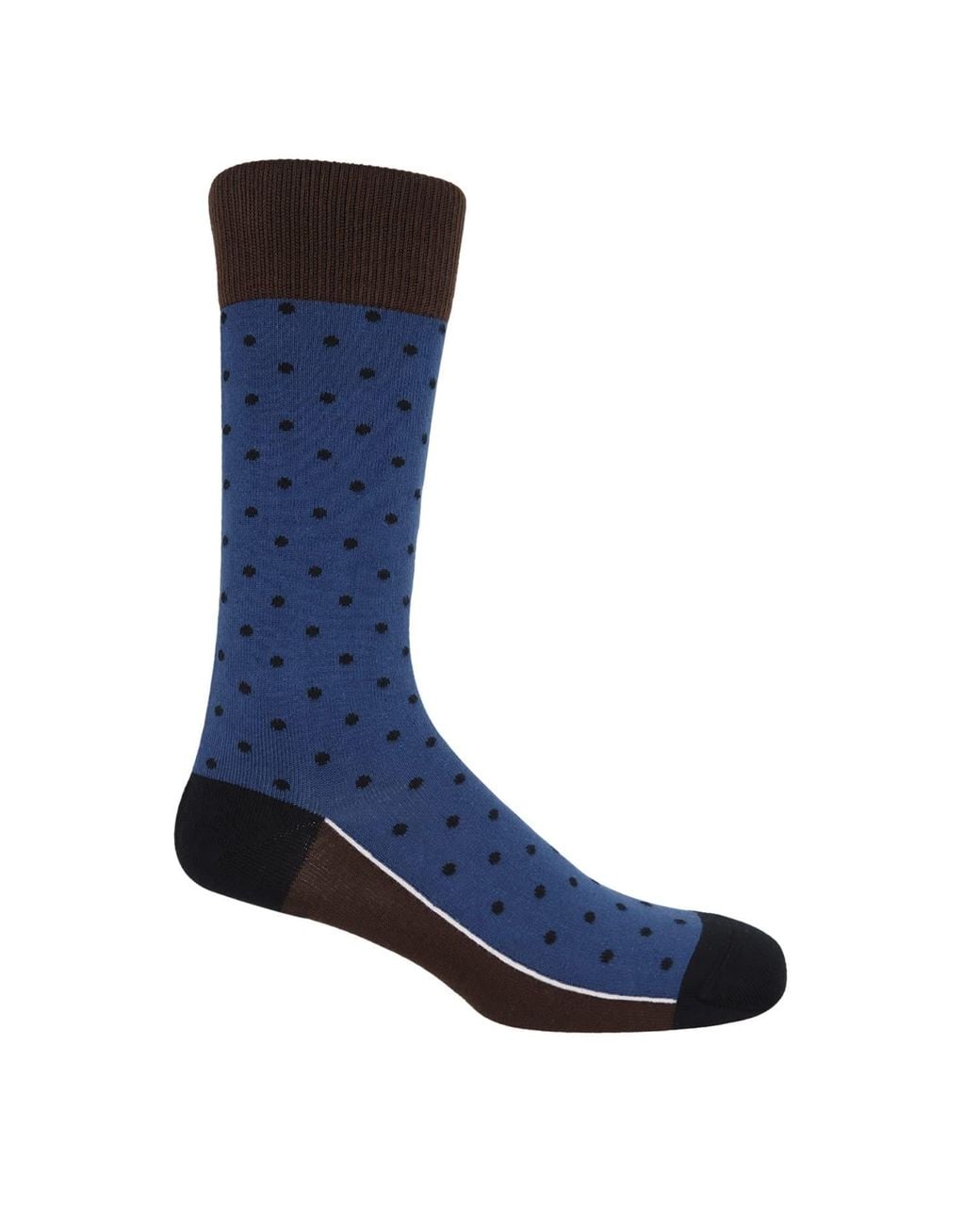 Peper Harow - Made in England Blue Pin Polka Socks Bundle – Autumn for men