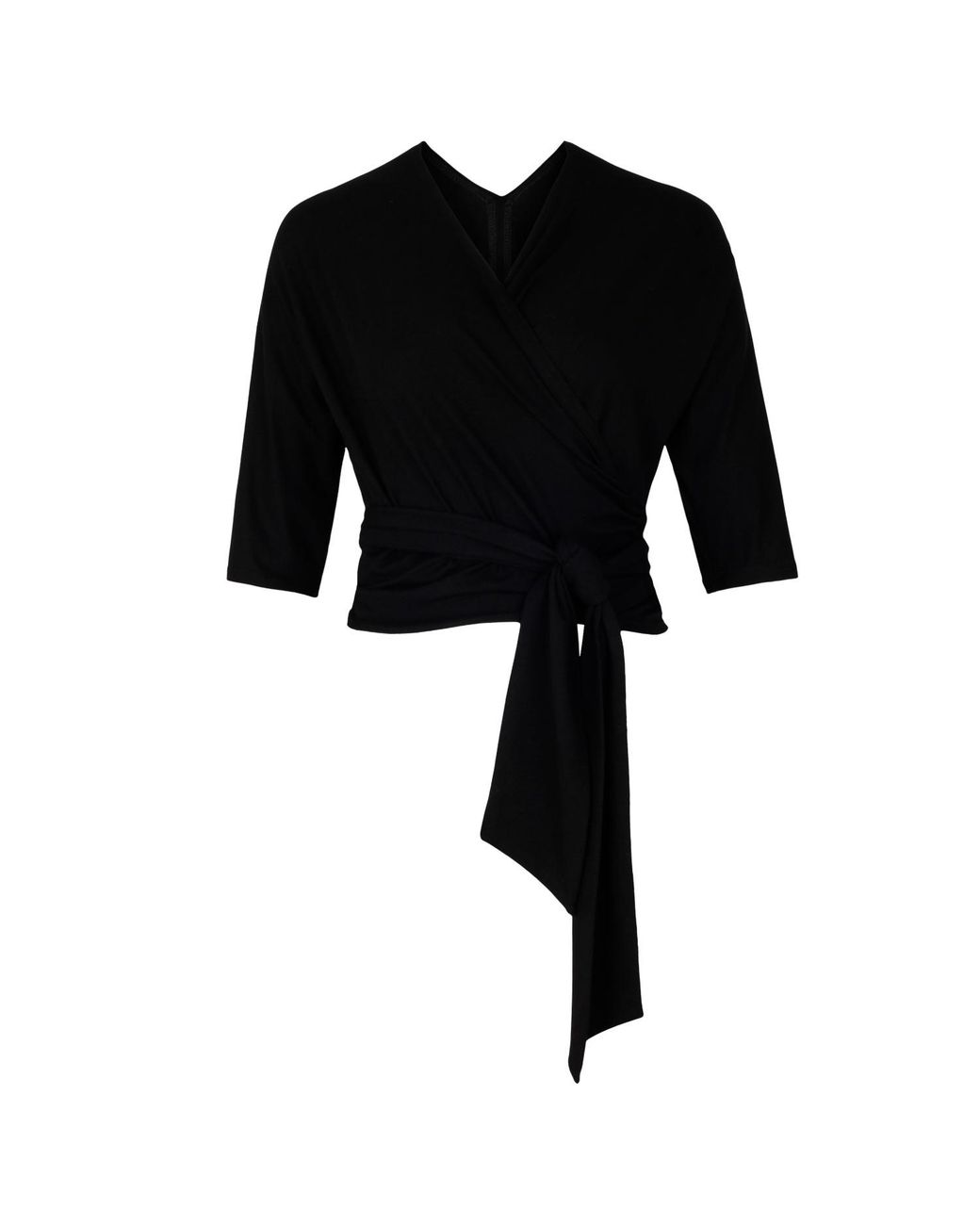 Marianna Déri Black Wrap Top