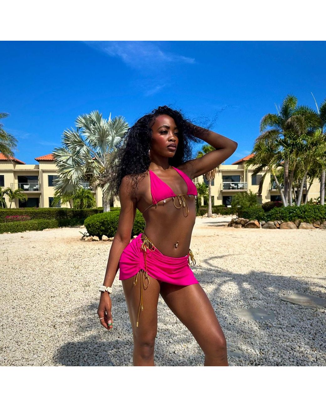 Capri Swim™ Red Resort Mini Skirt Neon