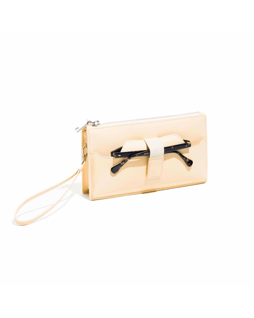 Naoa Natural Neutrals Lunette+ Apple Leather Crossbody Cream
