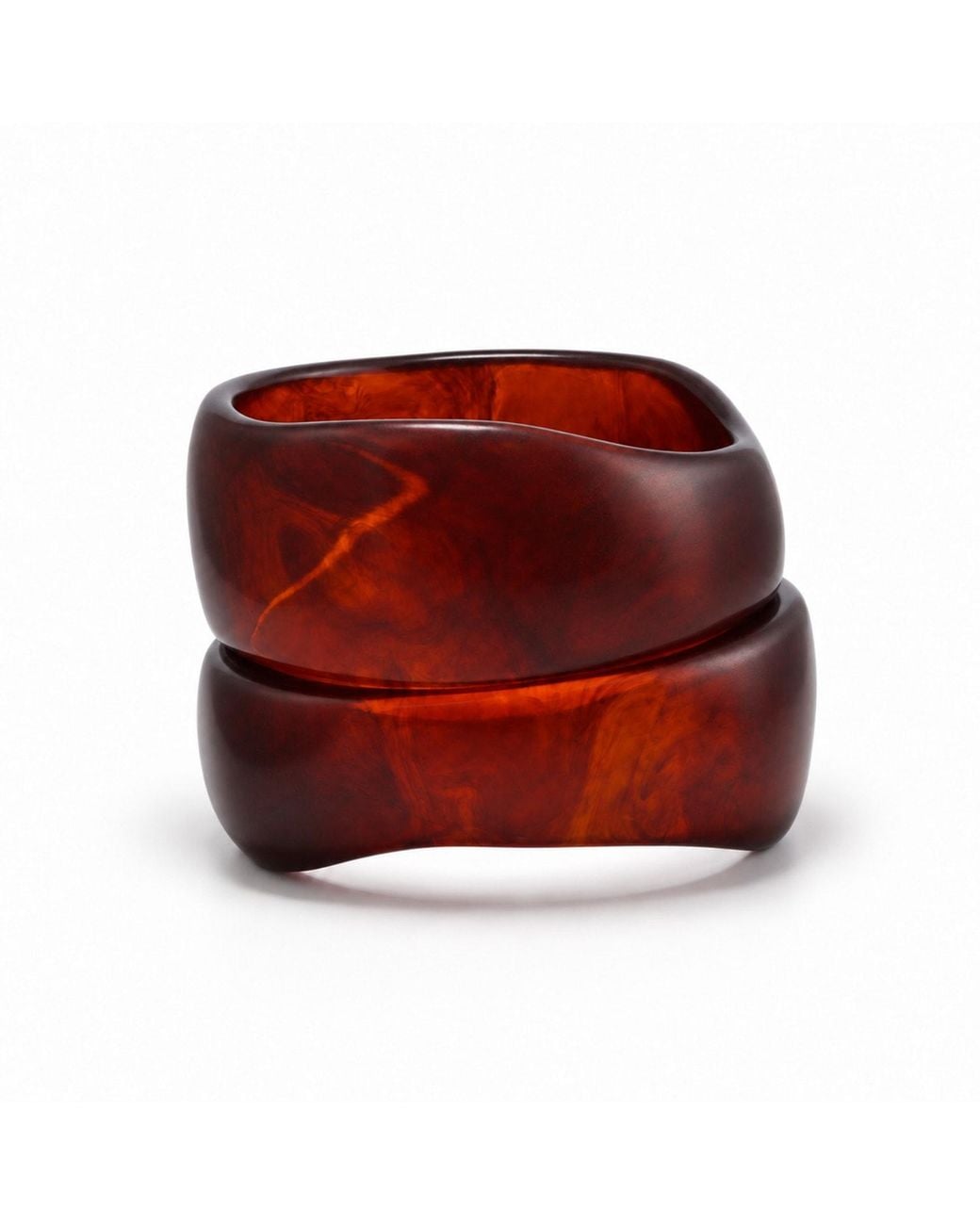 Hye Jane Jewelry Red Tortoise Forma Bangle Set