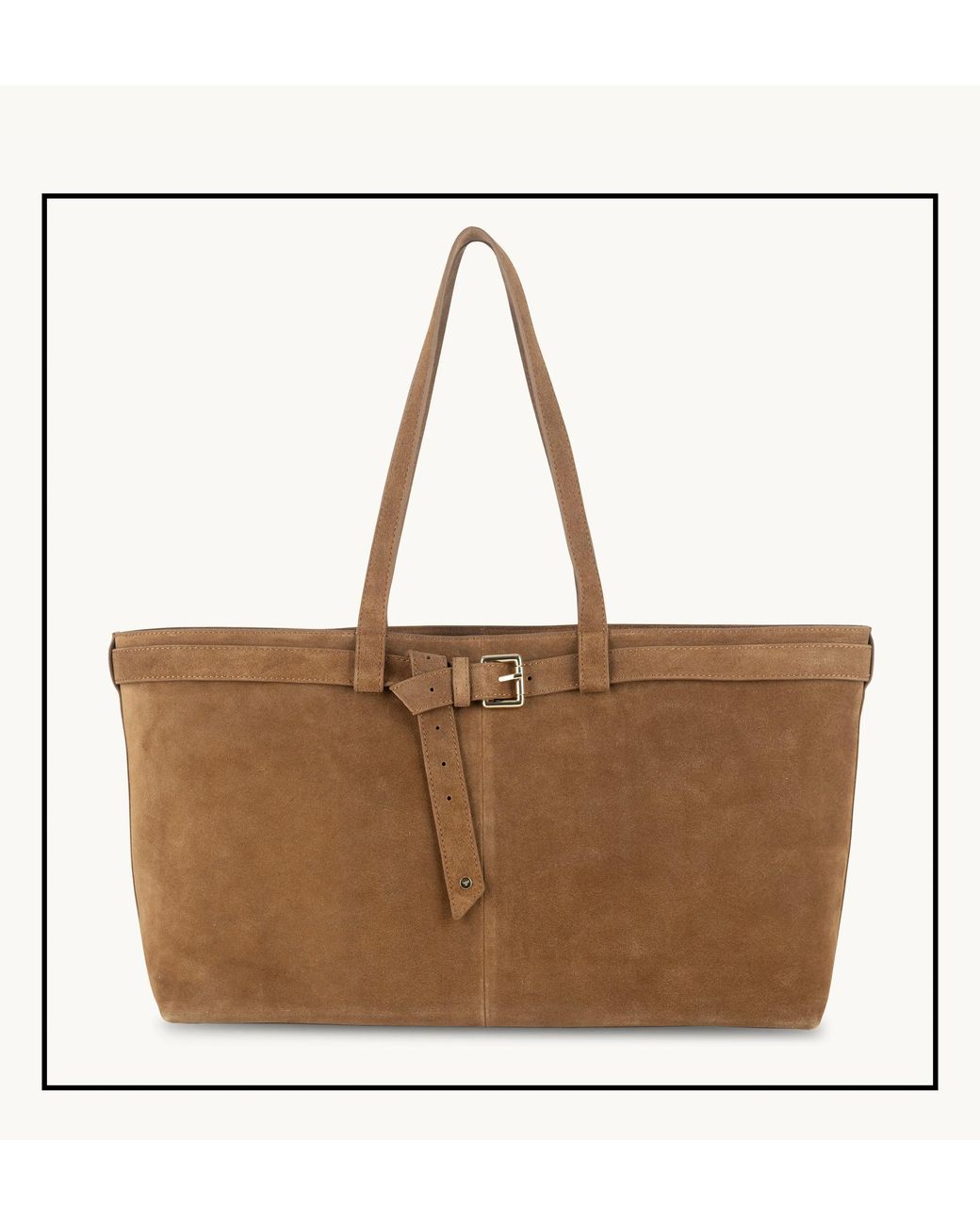 Apatchy London Brown The Esme Tan Suede Bag