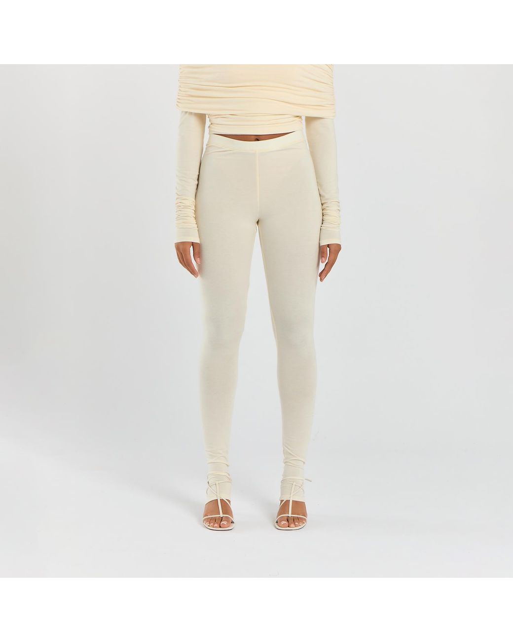 Egyptian Blue Natural Neutrals Ivory Leggings