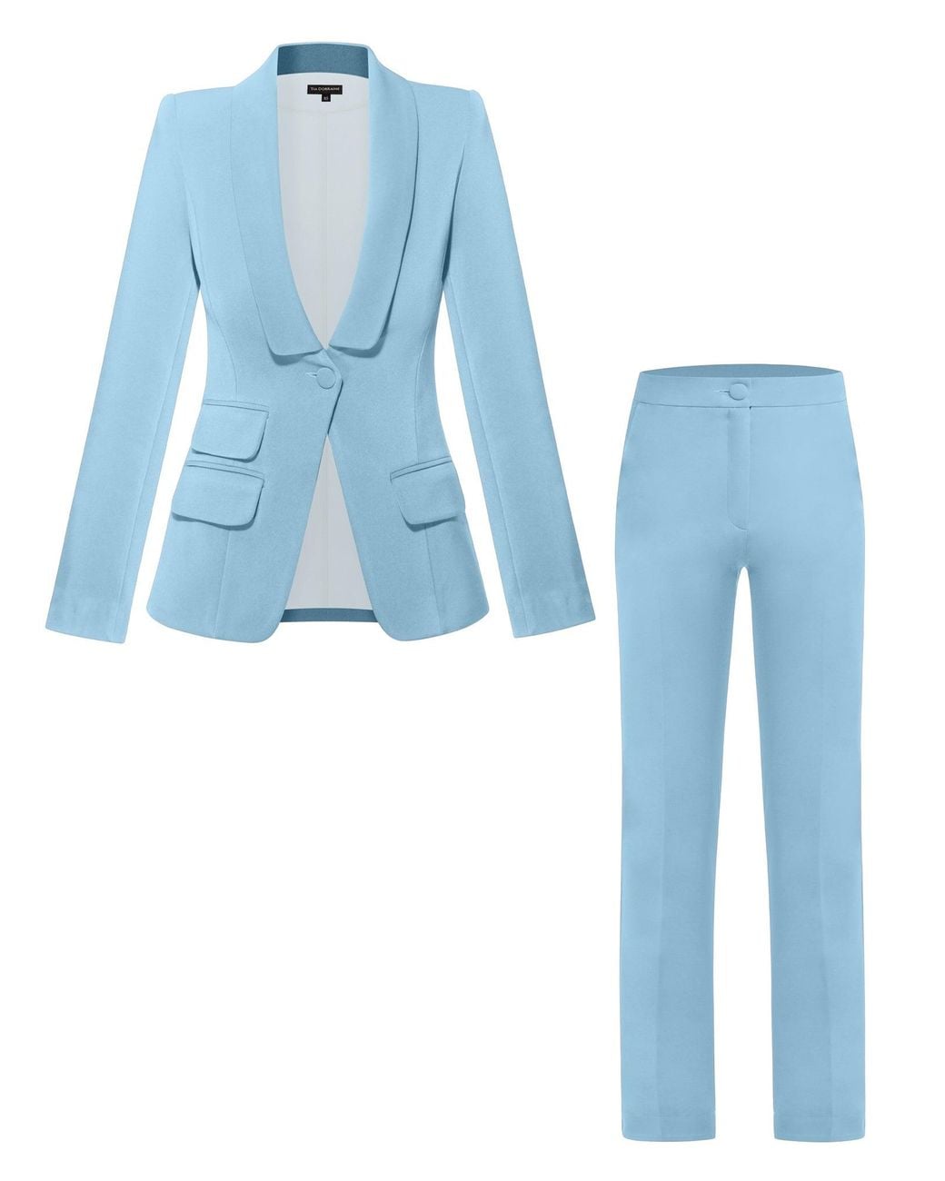 Tia Dorraine Blue Vision Tailored Blazer & Trousers Suit