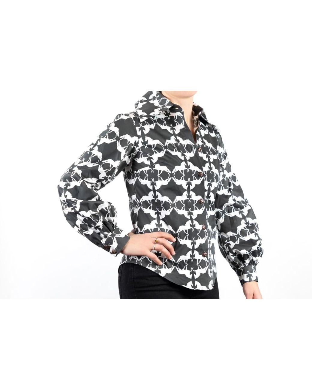 FORZA CAVALLO Black Mirror Horse Blouse