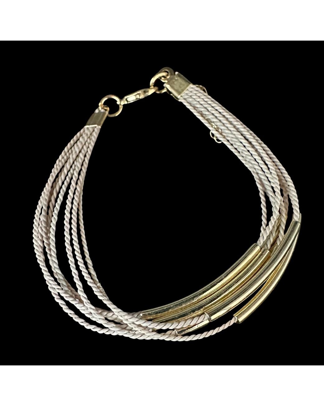 Nart Nature Making Art Metallic Neutrals The Elemental Buriti Natural Fiber Bracelet