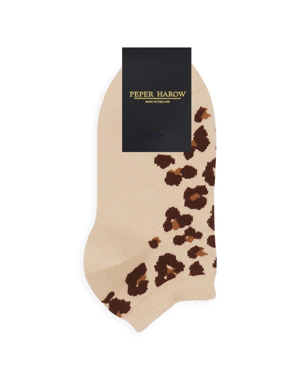 Peper Harow - Made in England Metallic Leopard & Zigzag Trainer Socks Bundle