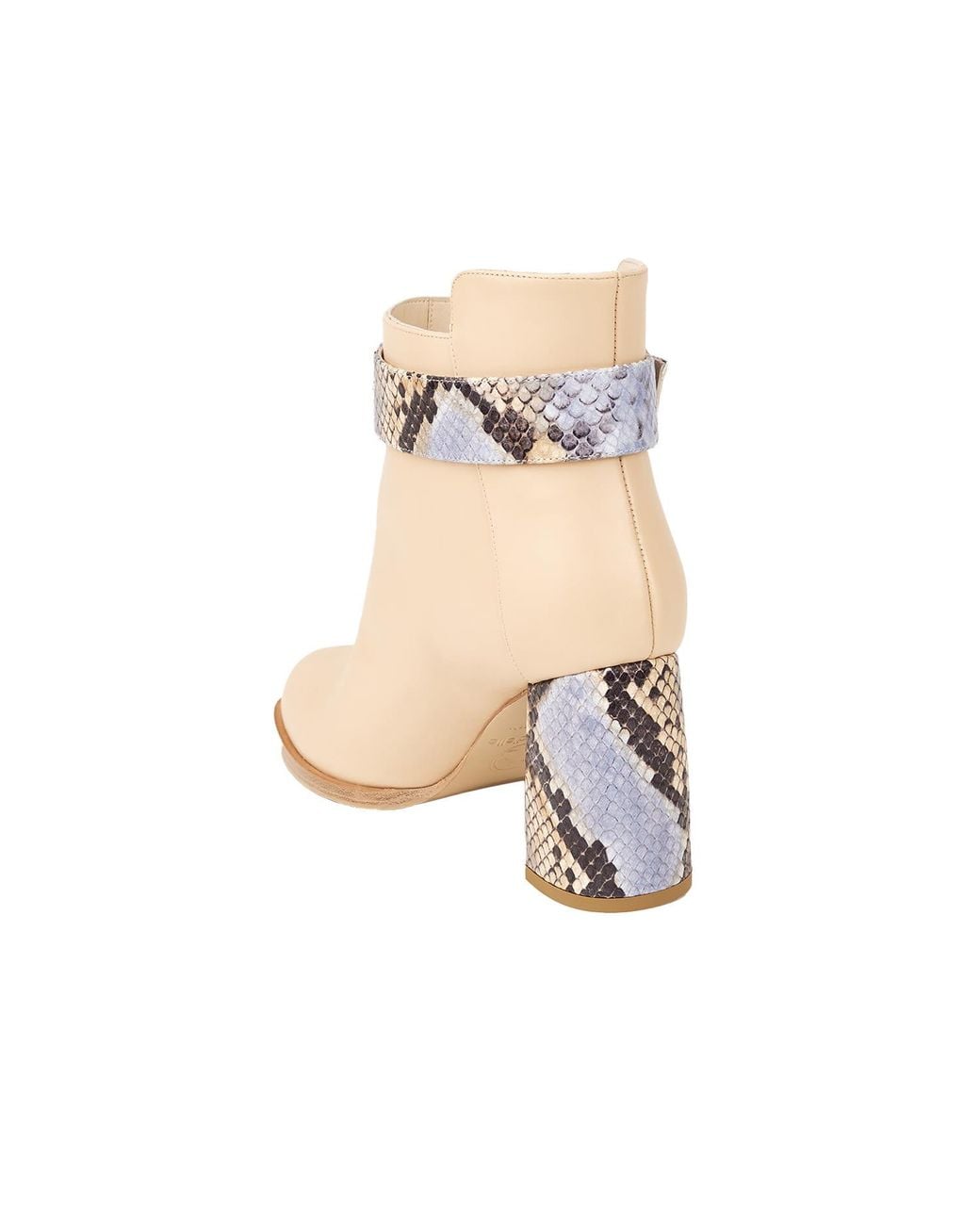 Moon D'elle Natural Neutrals Pandia Ankle Boots