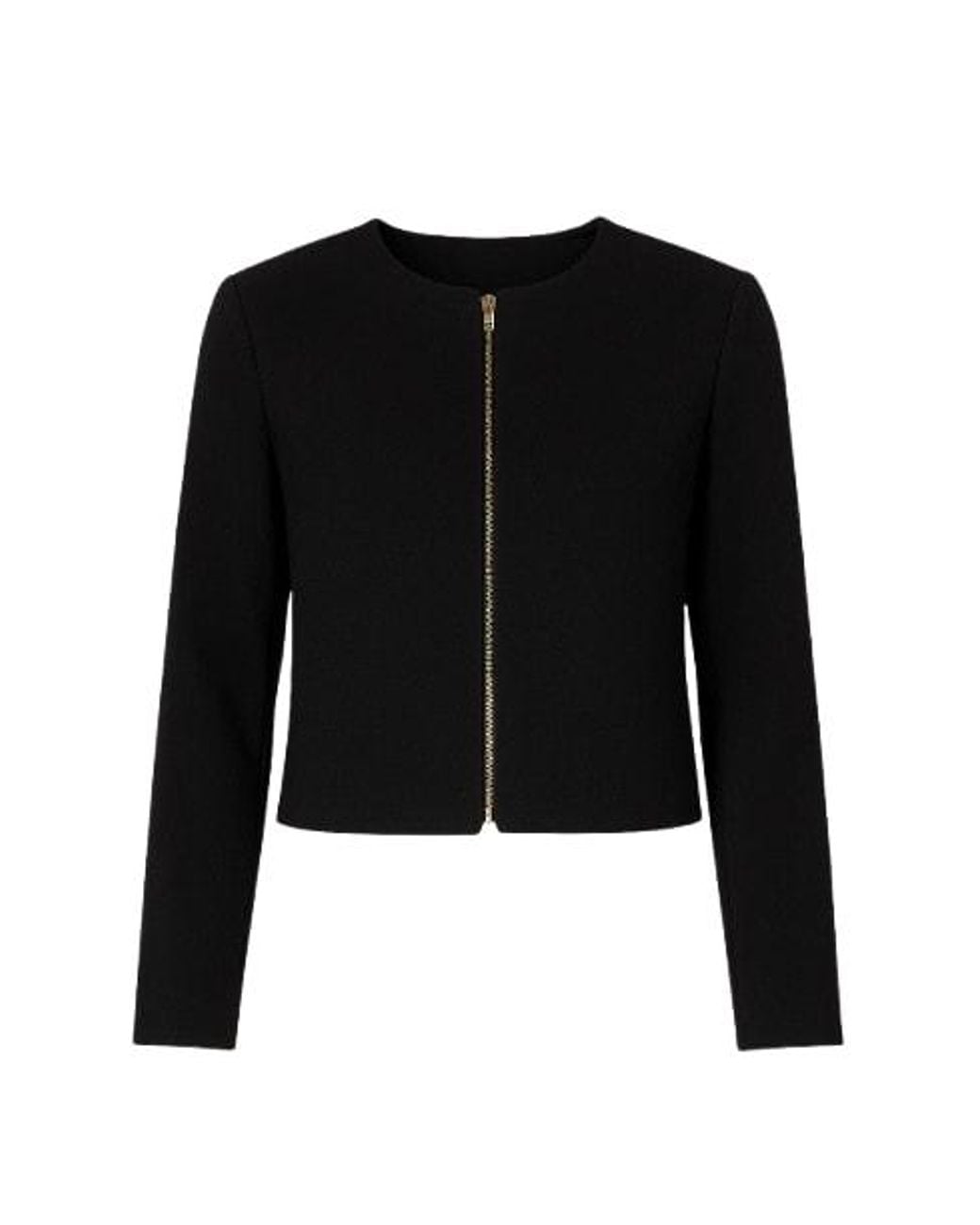 Conquista Black Long Sleeve Straight Jacket
