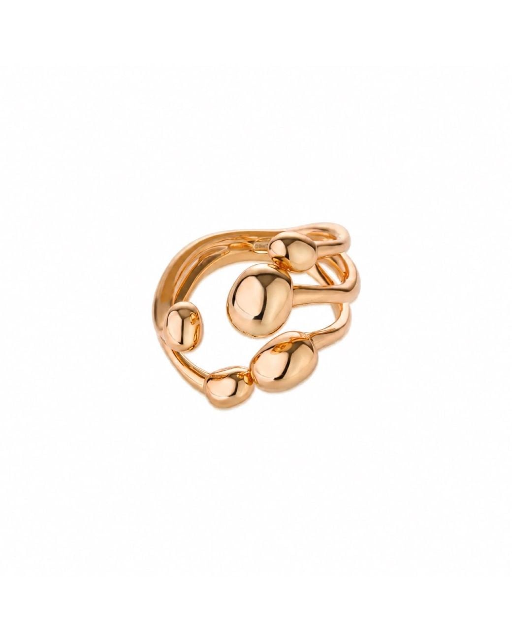Lagomist Metallic Coffee Bean Cluster Ring