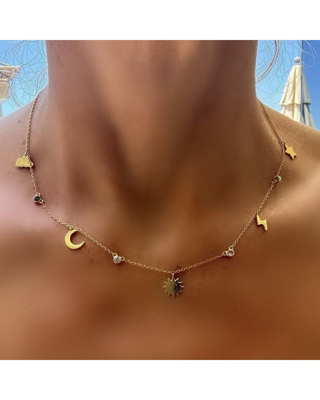 Milchee Metallic Sky Necklace