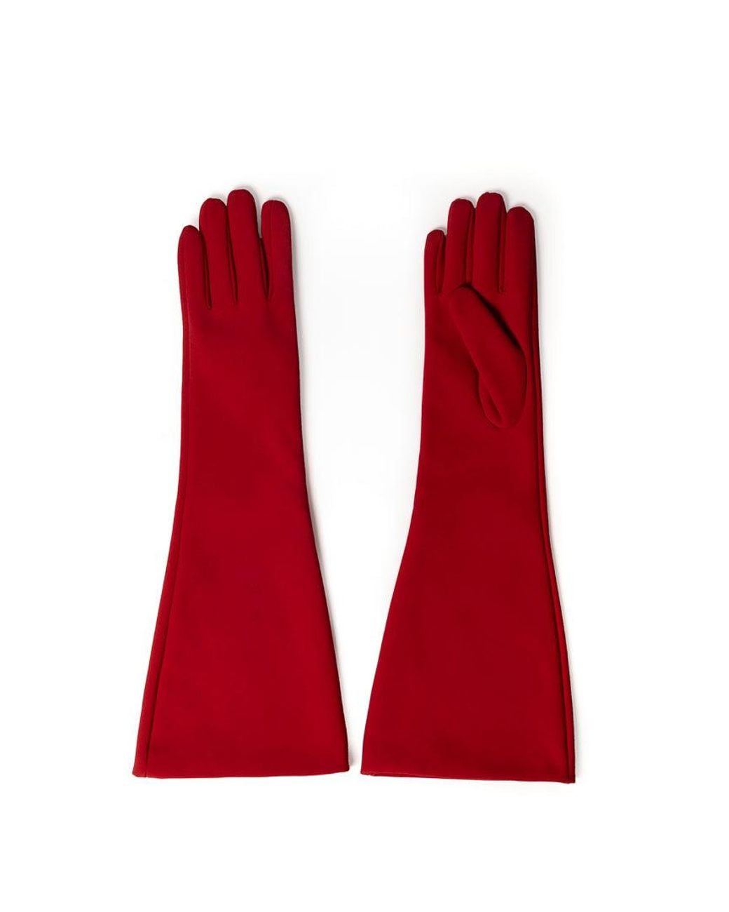 RainSisters Red Softshell Long Gloves