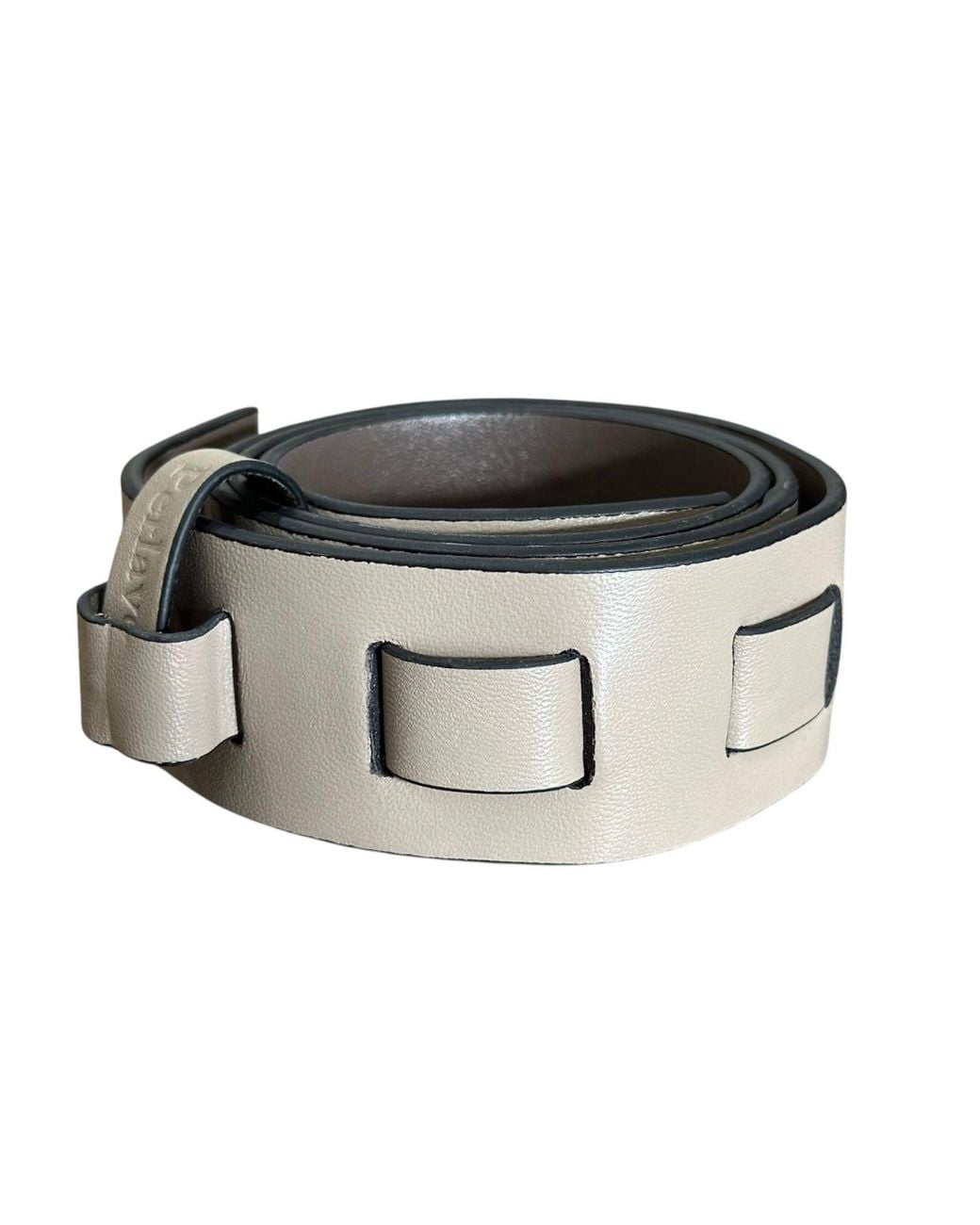 Perlavera Black Sandra Leather Belt Light-Dark Reversible