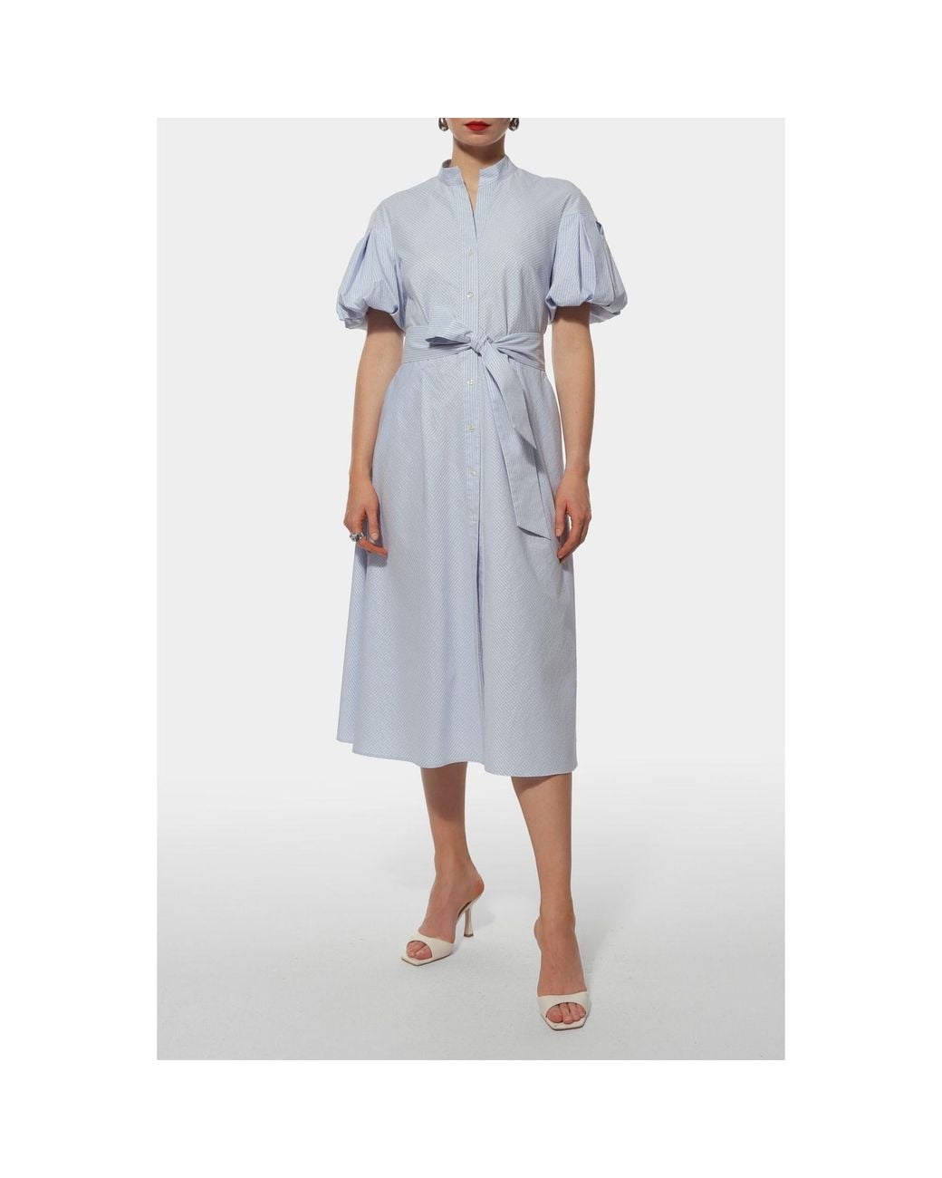 AGGI by HALEWSKI Blue Emily Light Midi Dress