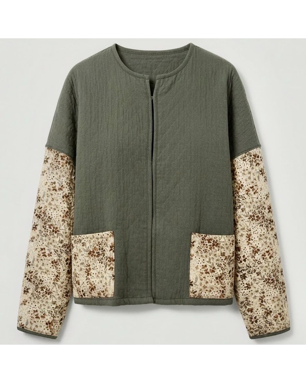 Italia A Collection Green The Joni Crew Jacket