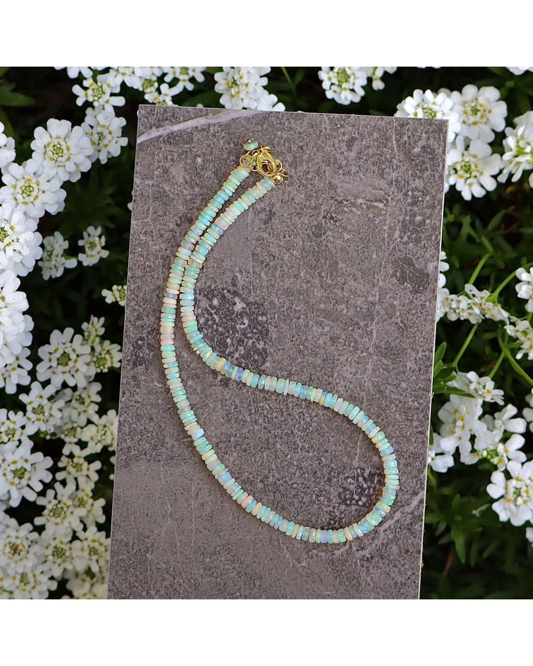 Mineralgems•Studio Blue Ethiopian Welo Opal Choker