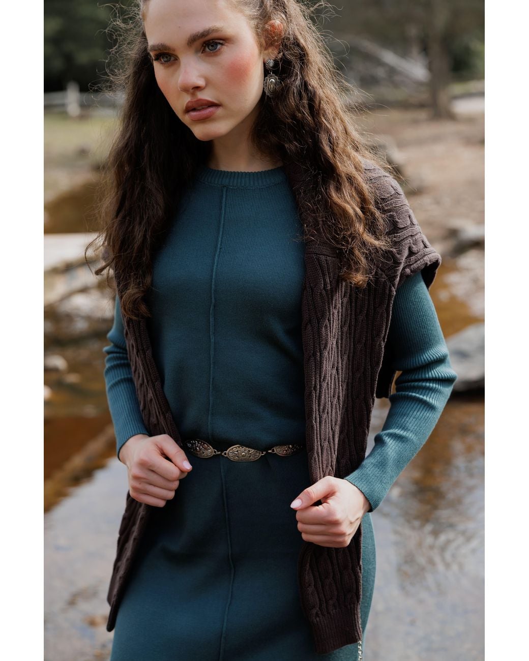 Rave on Trend Green Knitted Maxi Dress