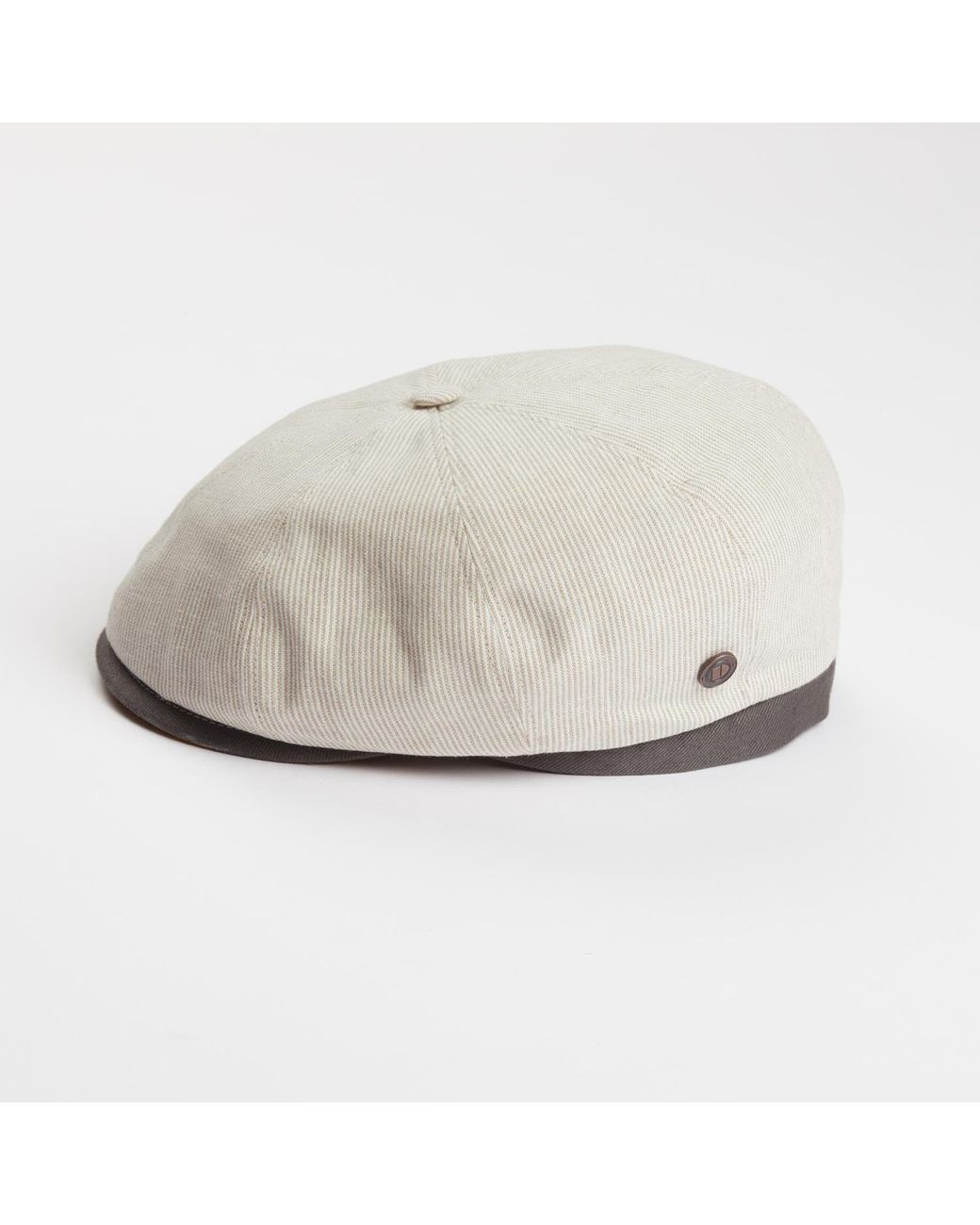 Dasmarca Hats Multicolor Neutrals Raggie Natural Linen Cotton Summer Italian Flat Cap For for men