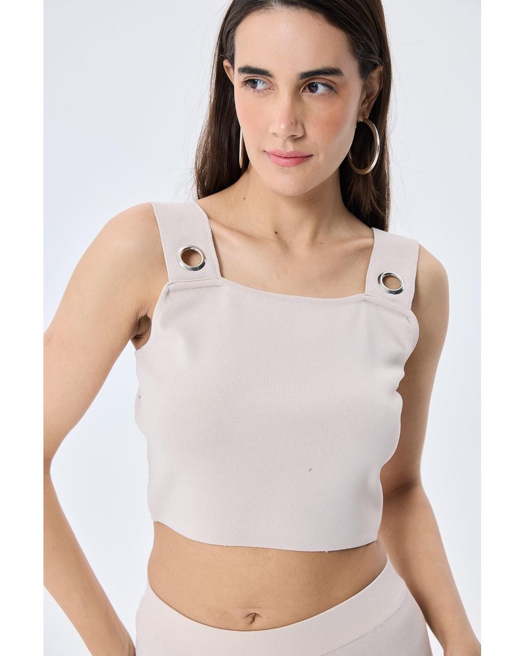 Peraluna Pink Neutrals Martha Knit Bralette