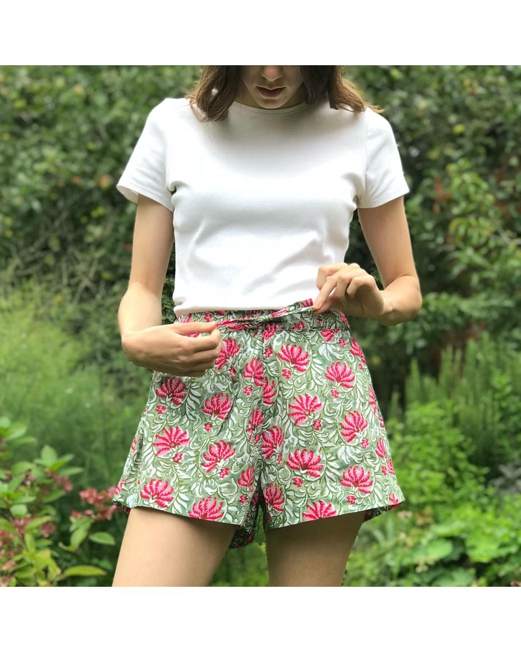 Lime Tree Design Red Jaipur And Shorts