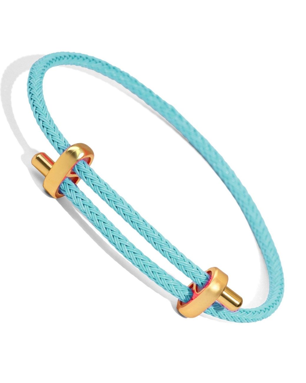 Ebru Jewelry Blue Glow Adjustable Rope Bracelet