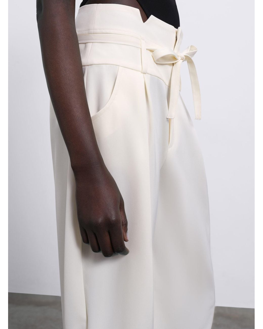 Sélone White Alma Cuffed Trousers
