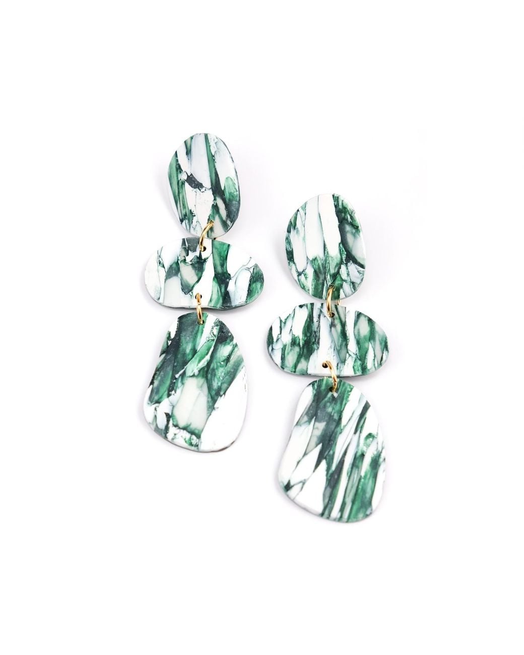 By Chavelli Green Celestia Dangly Earrings