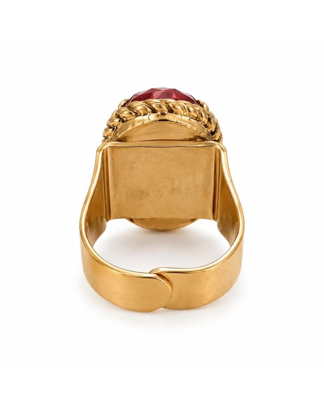Vstyle Red Ruby Statement Ring