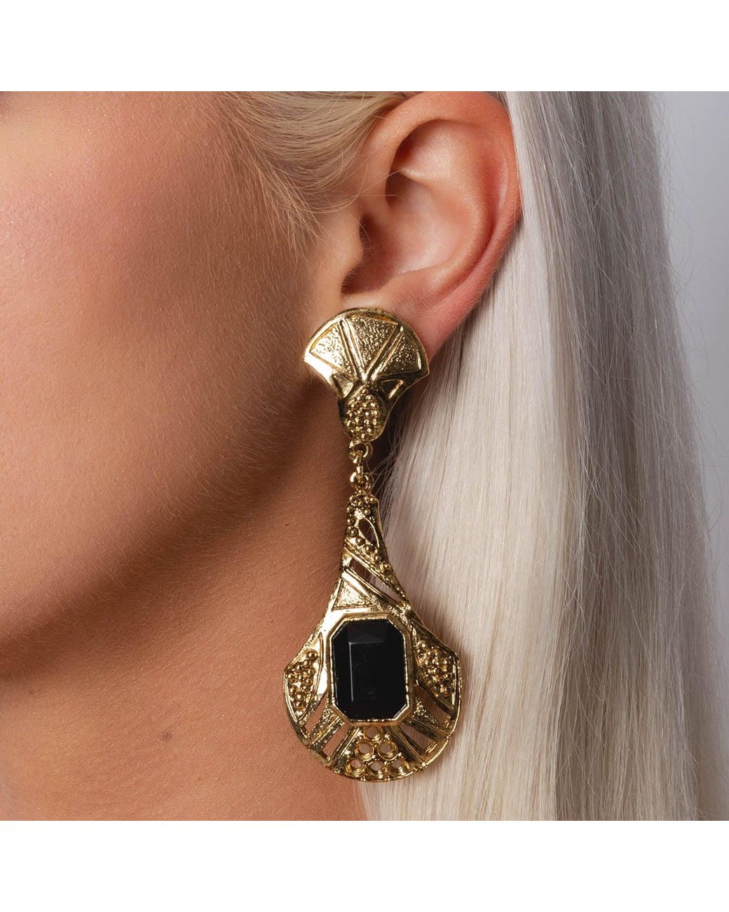Caramel Vintage Jewellery Metallic Vintage Plated Jude Earrings
