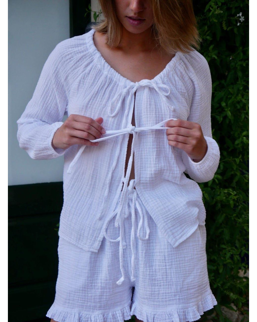 Mind Traveler White Paula Blouse