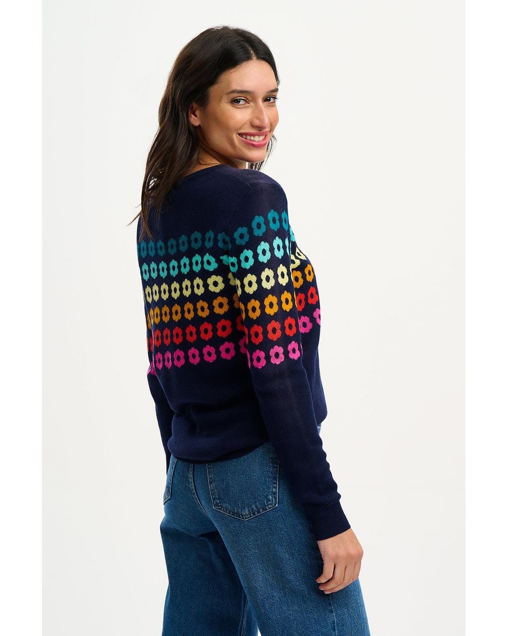 Sugarhill Blue Rita Jumper, Flowers