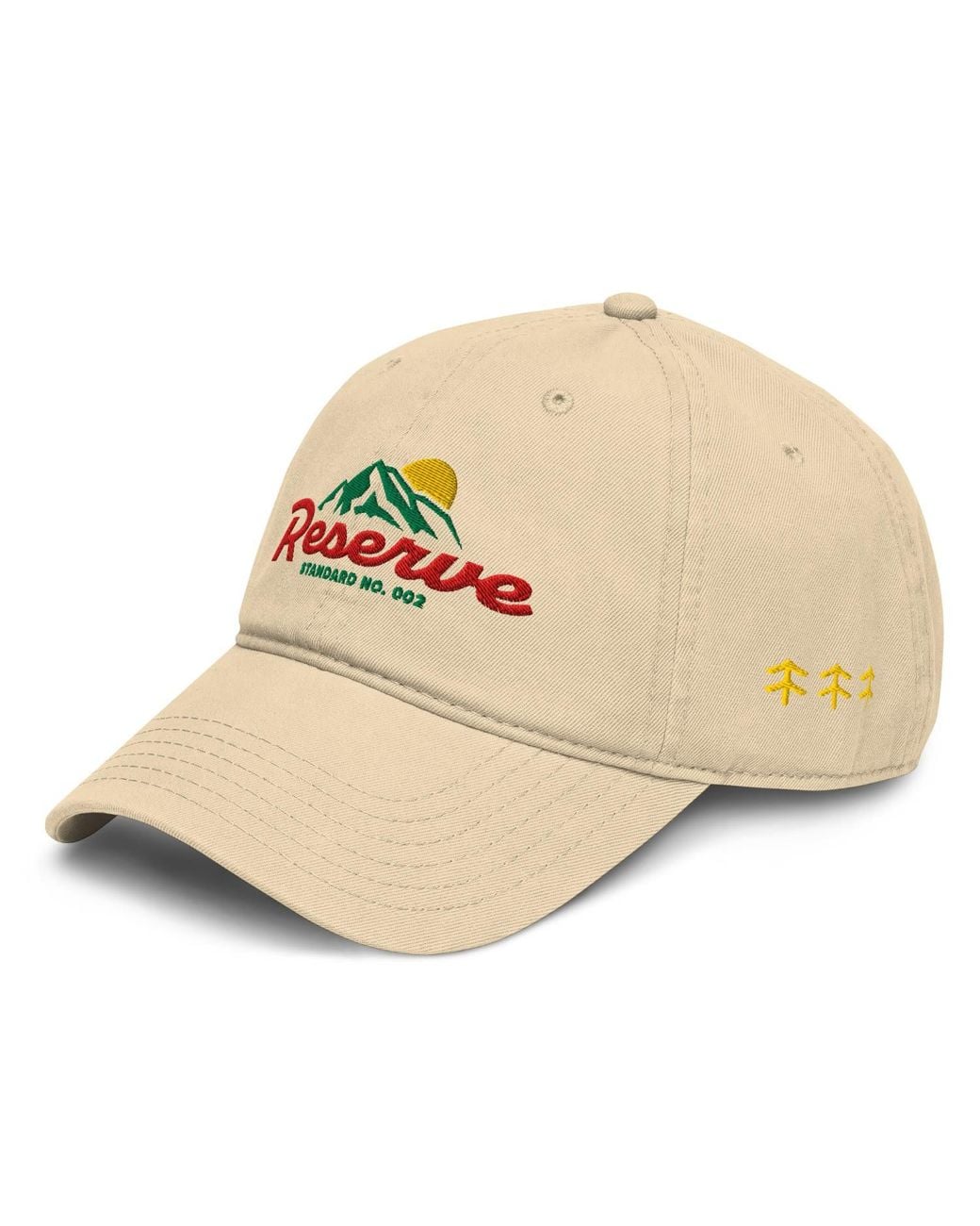 Anchor and Crew Metallic Neutrals Natural Reserve No. Two Supply Cotton Embroidered Cap