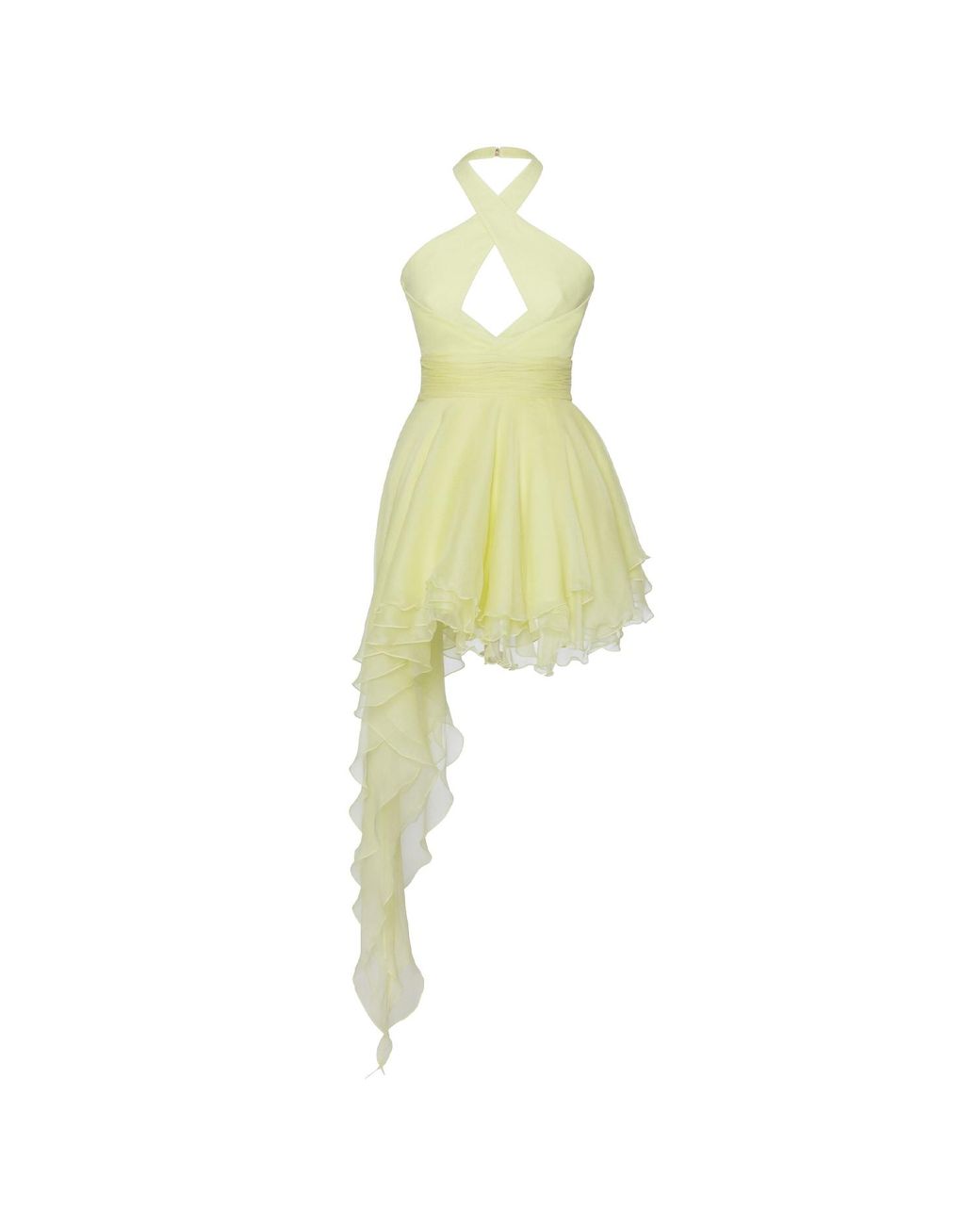 Anse Victorin Yellow Pantha Silk Dress