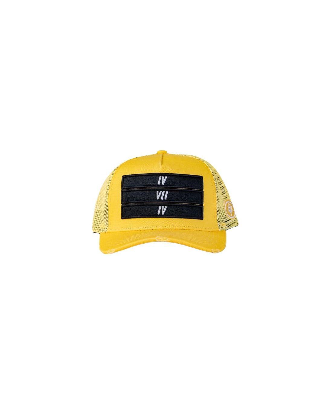 474 co Yellow 474 3 Bars Trucker Hat for men