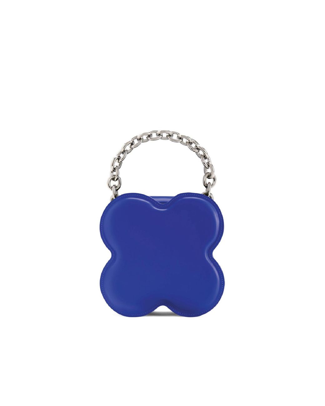 Orange Cube Blue Large Lucky Clover Handbag
