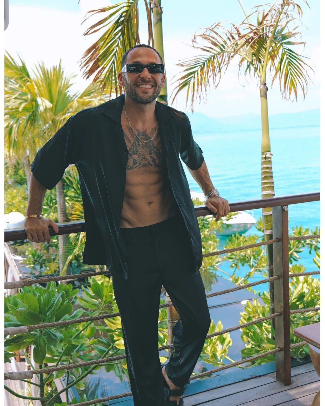 Hustle Black Is New Satin-Pants for men