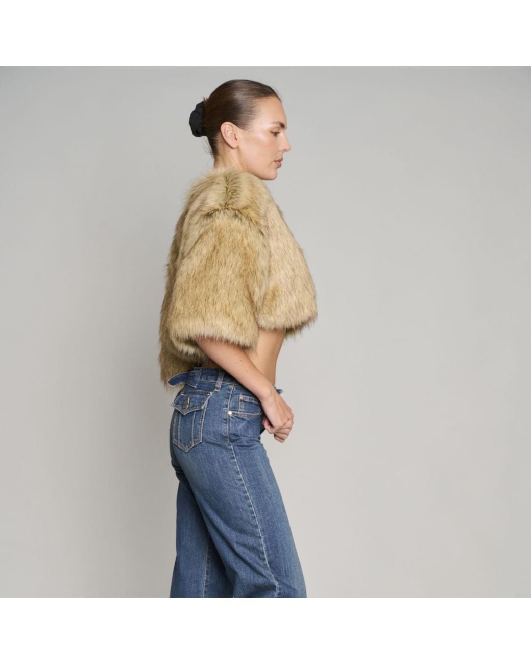 Love and Nostalgia Natural Little Fur Coat