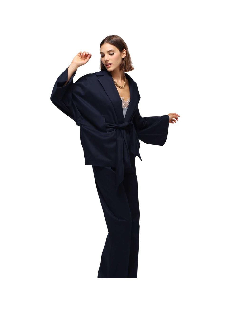 Humans & Land Blue Kimono Jacket