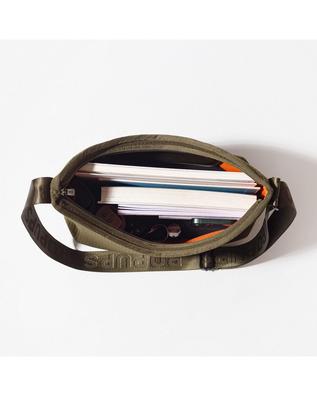 Pop Ups Brand Brown Hobo Crossbody Bag Safari