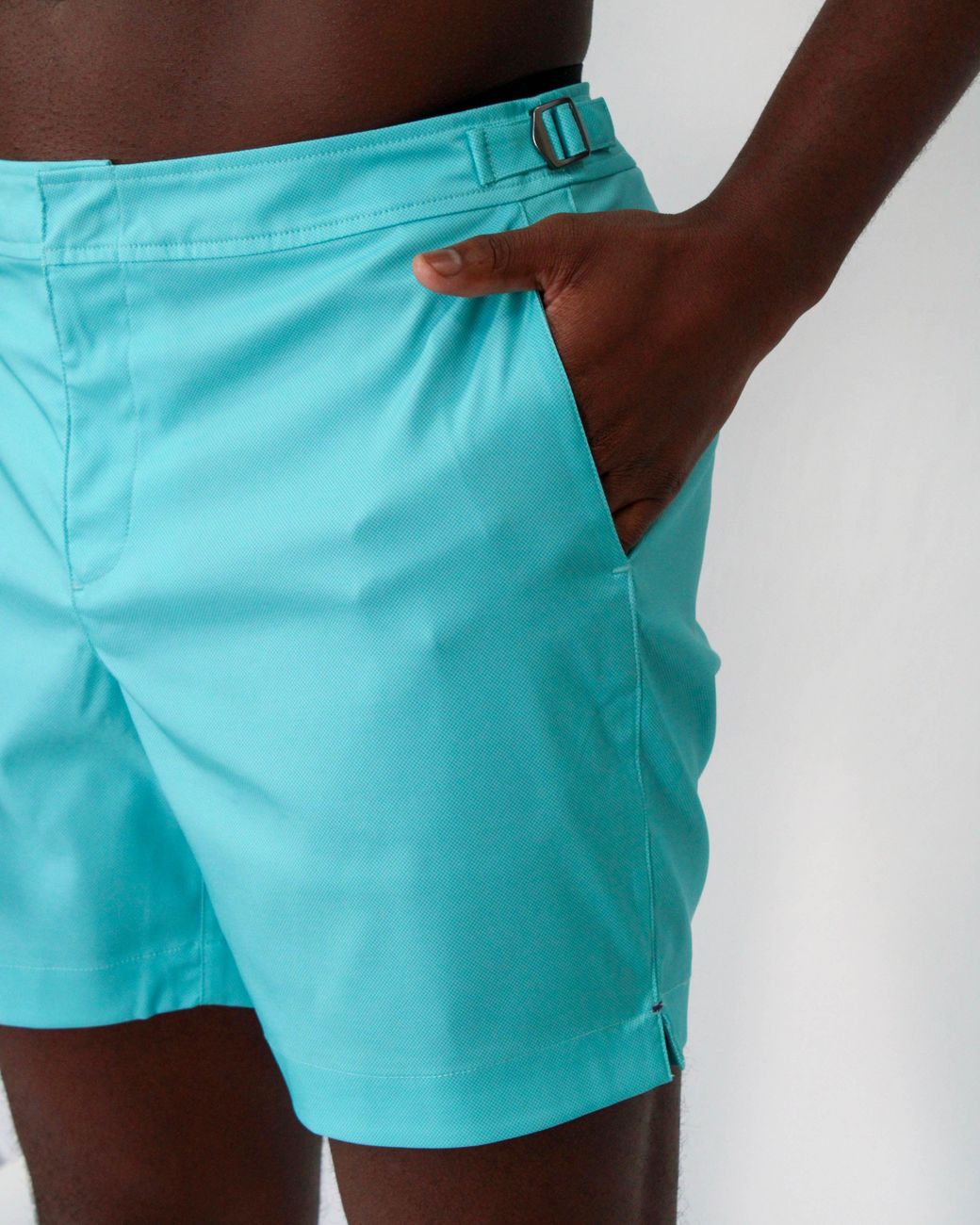 Lords of Harlech Blue Pool Oxford Swim Short for men