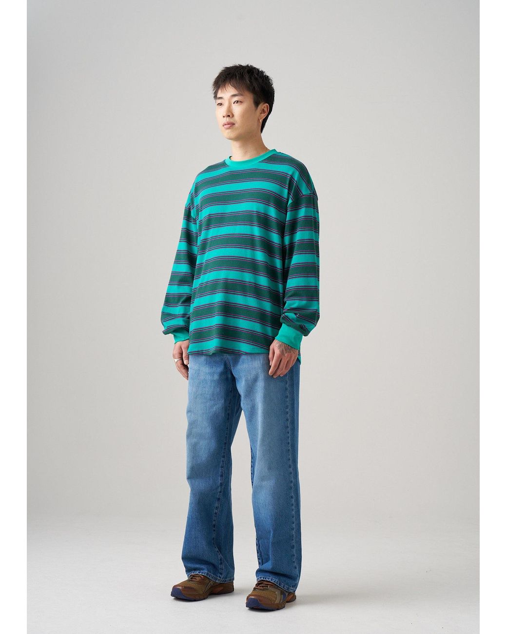 Éclectique Green Long Sleeve T-Shirt for men