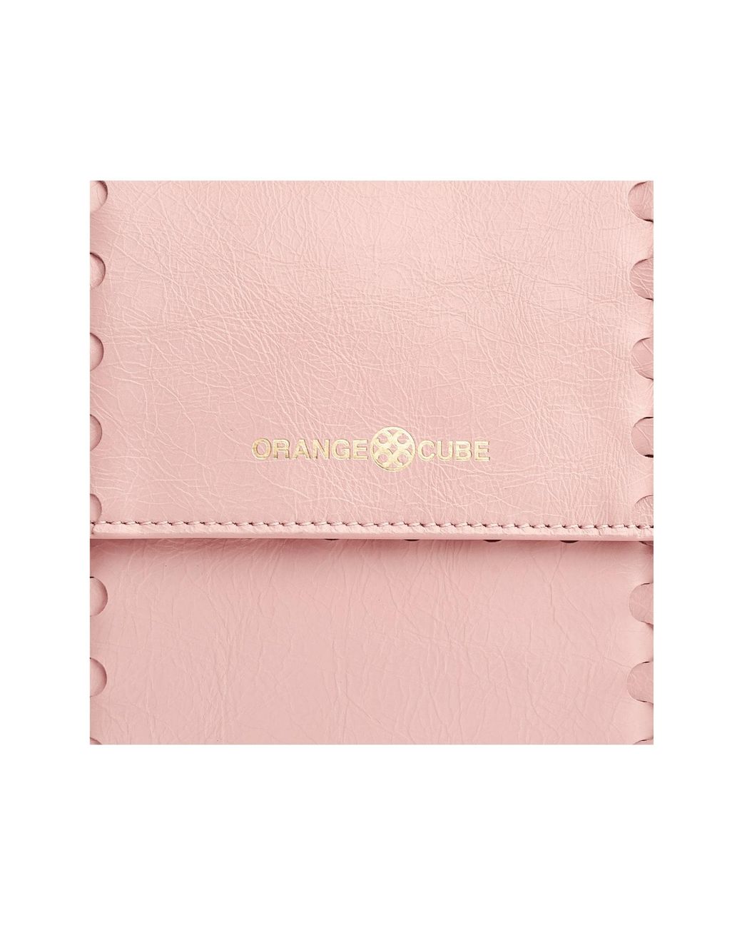 Orange Cube Pink Mosaic Messenger Bag