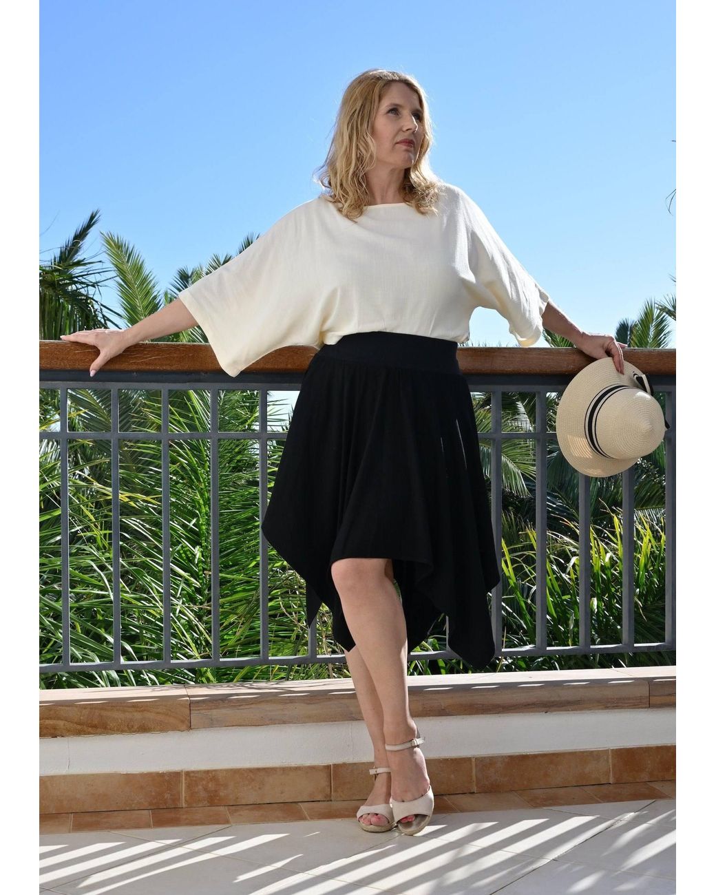 Frock Tales Black Calypso Mini Hanky Skirt