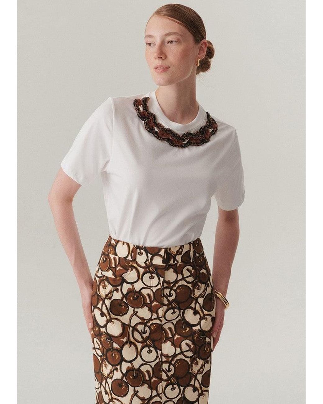 Exquise White Morgan Tshirt