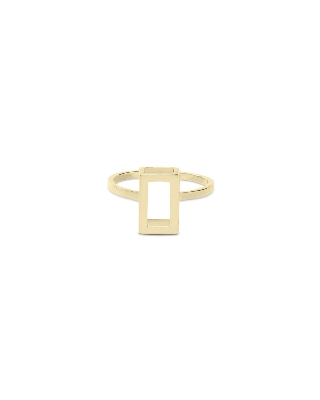 Sheida Farrokhi Metallic Rectangle Ring