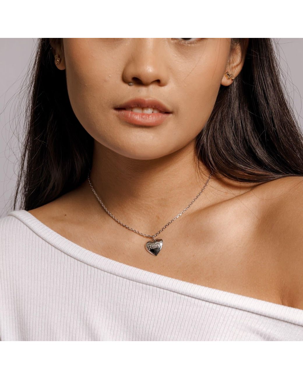 Cloud Haven Metallic A Pittie Has My Heart Necklace