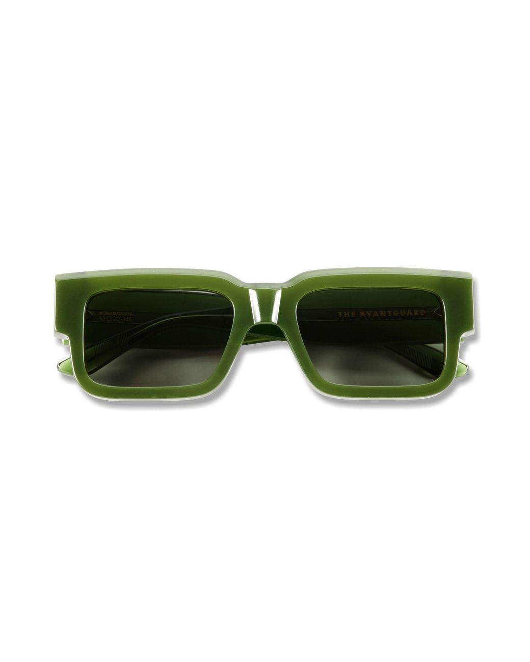 The Avantguard Green Vetiver Moss Square Sunglasses