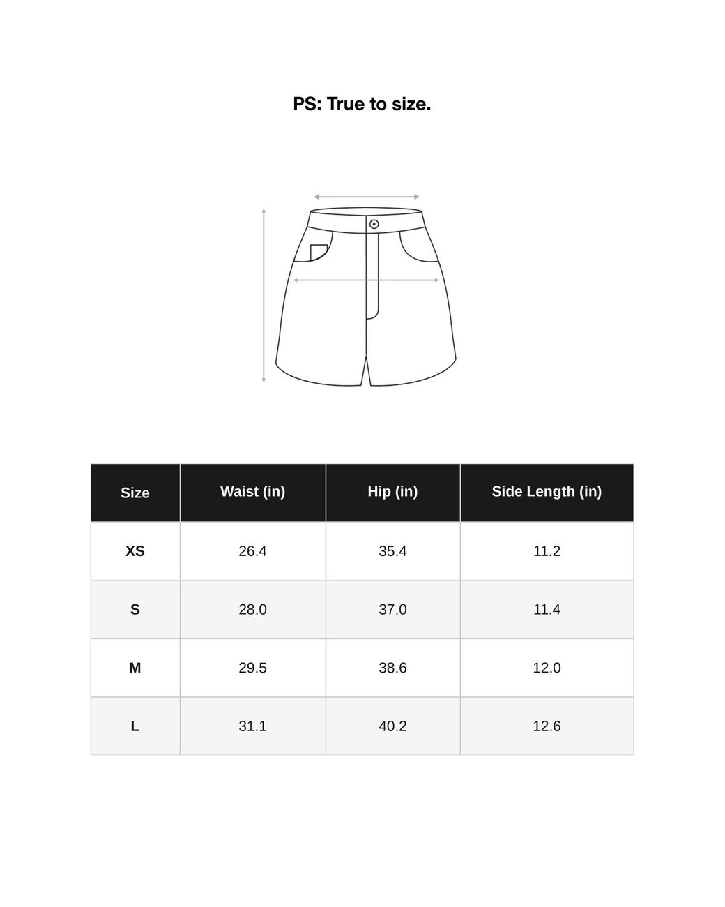 Nocturne Black Mini Denim Shorts